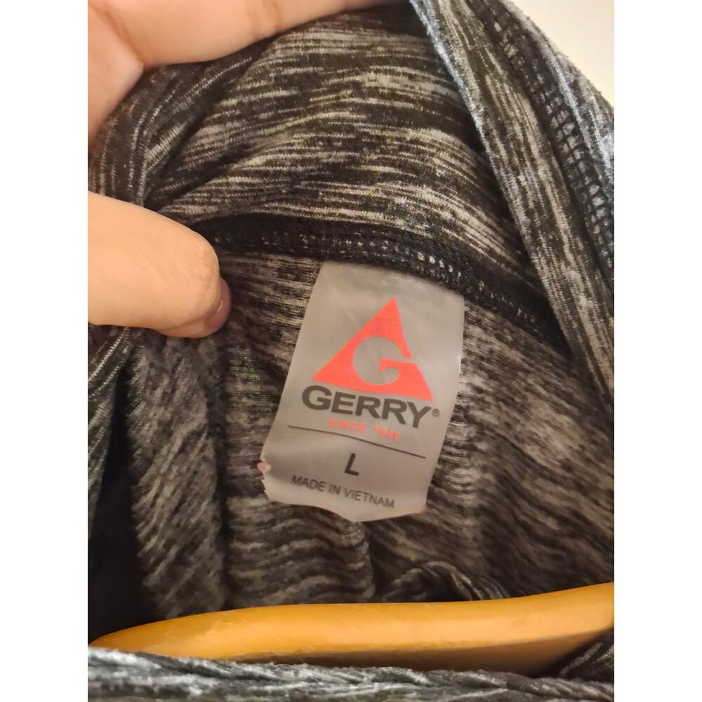 Women's Gerry Heather Gray Cowl Neck Active Pullover Top Size Large L